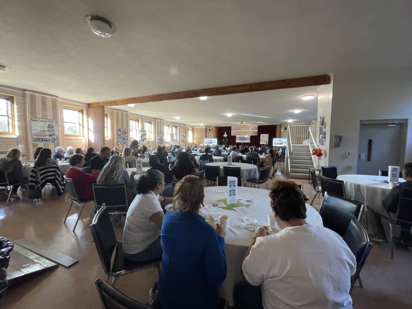 Attendees gathered for Founders Day Breakfast.