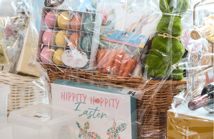 Raffle basket.