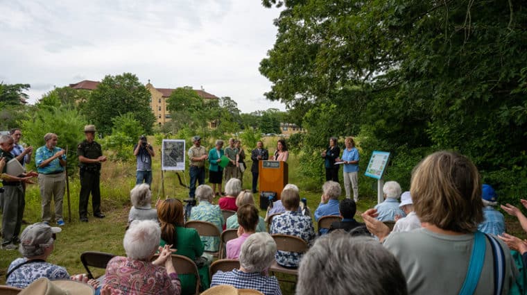 Conservation Easement press conference.