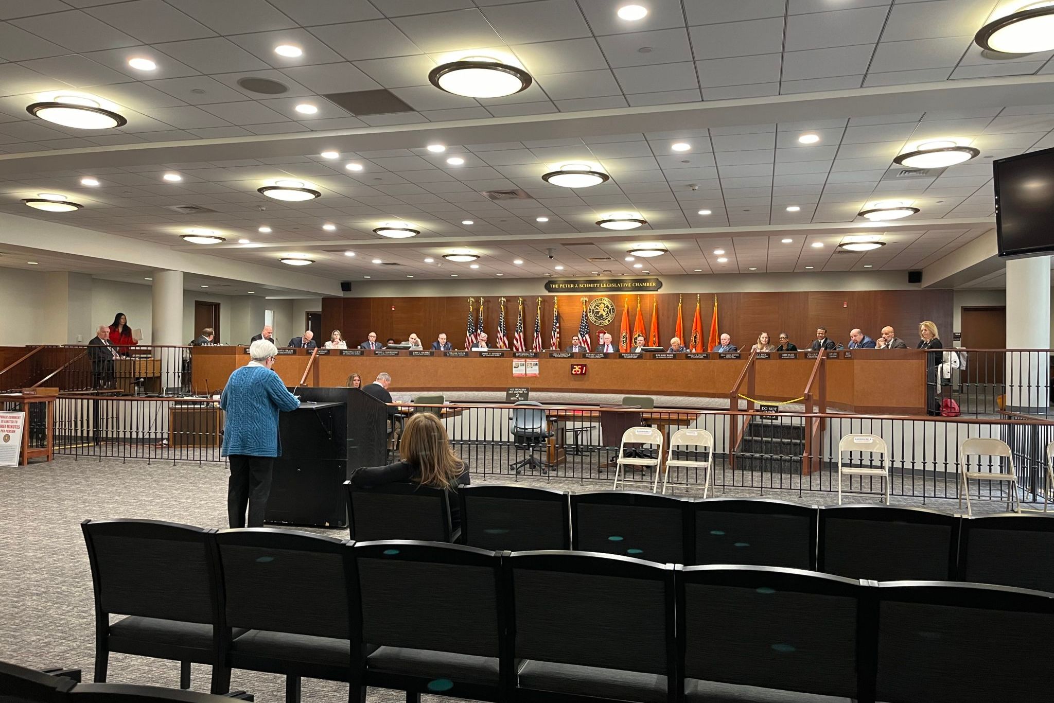 S. Janet giving public testimony.