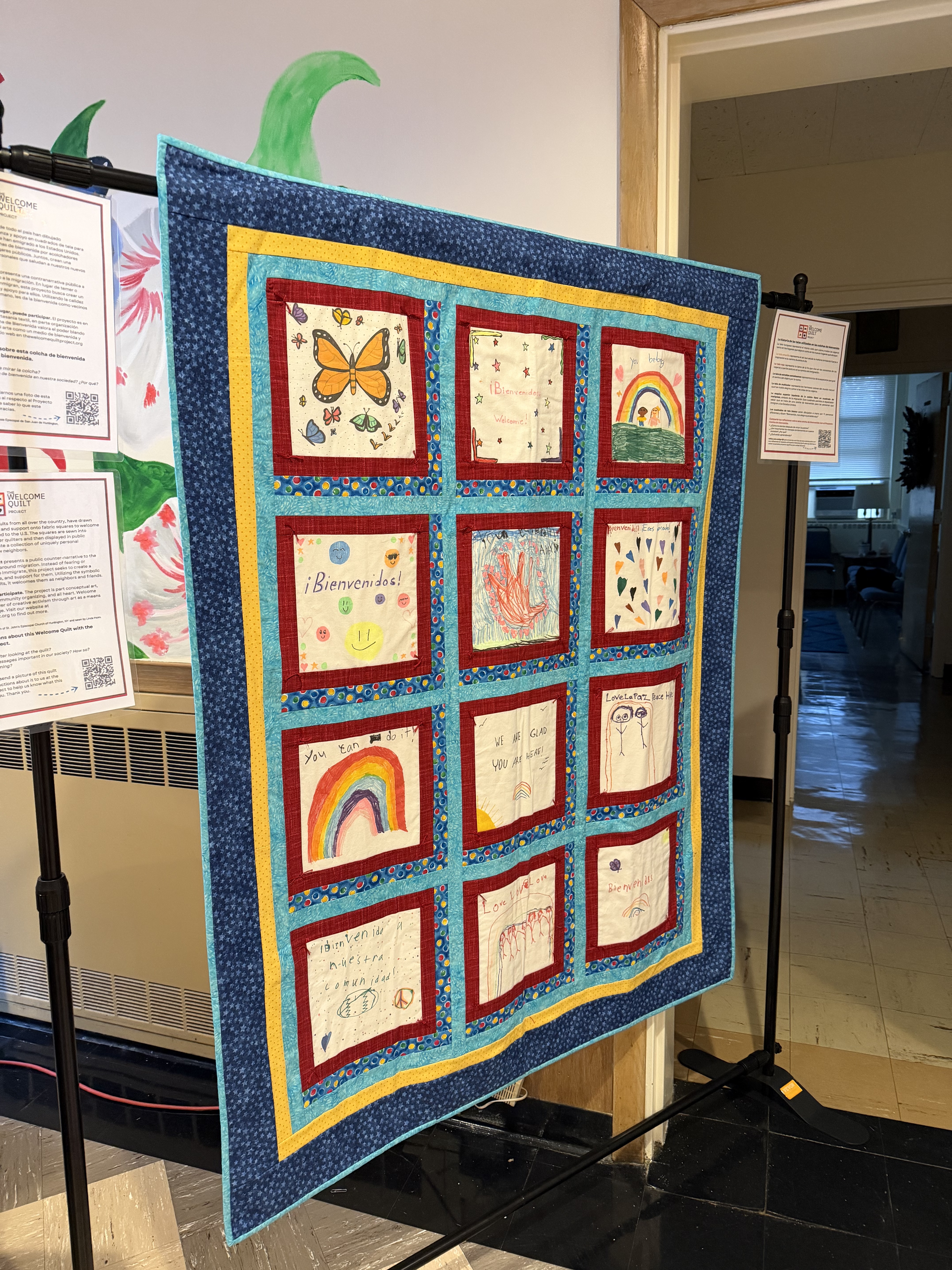 Artwork done by children whose families have visited the LIIC.