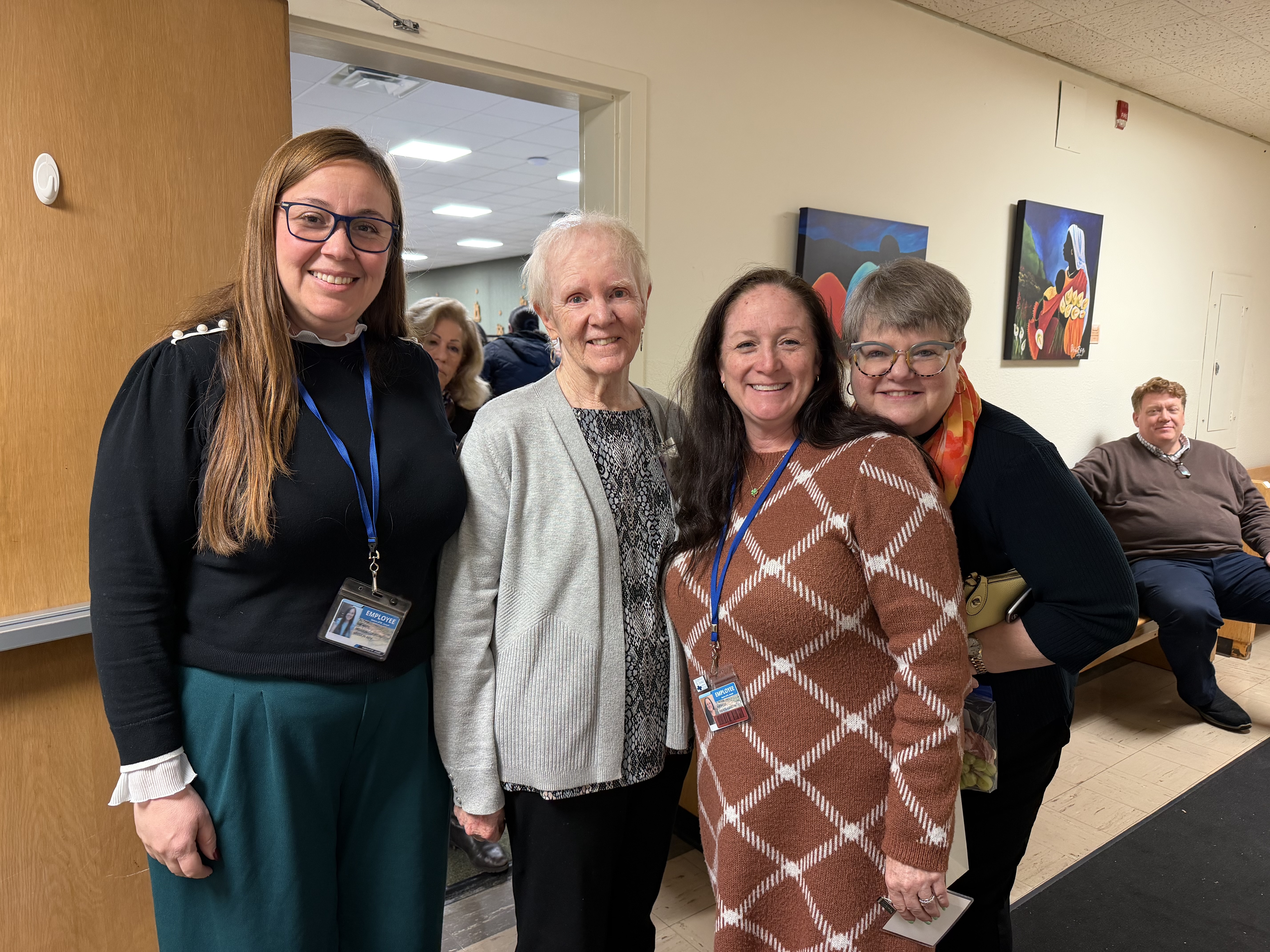 Employees and a Sister celebrating the LIIC.