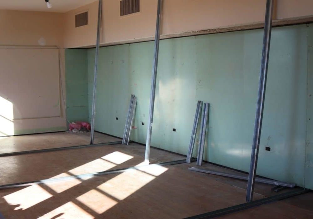 Spirituality Center being worked on.