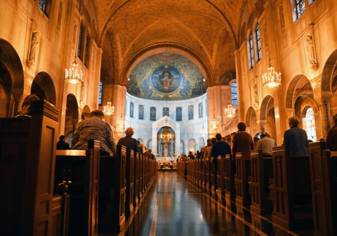 St. Joseph's Day 2025 Mass in Sacred Heart Chapel.